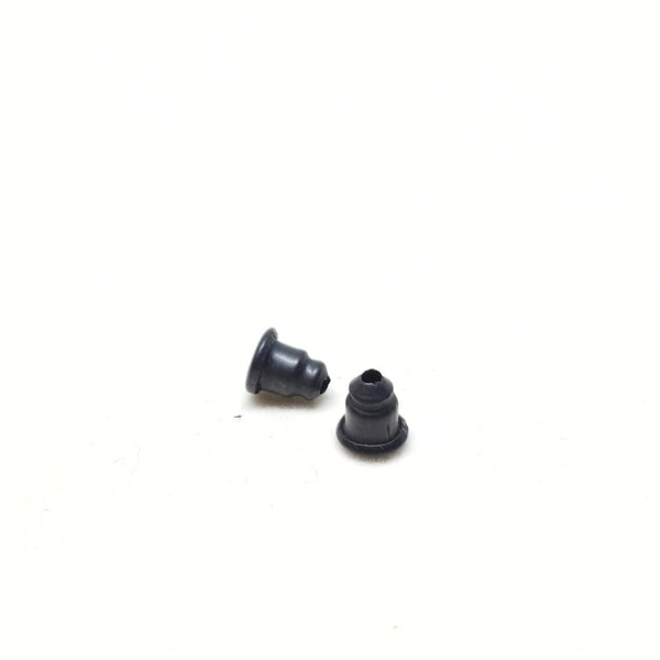 Black brass earring backings.