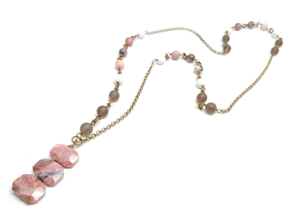 Stay Calm & Grounded--Long Necklace