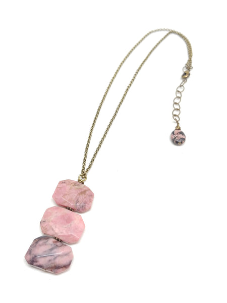 Stay Calm & Groundeded--Short Necklace