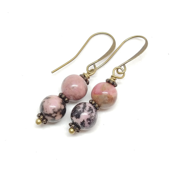 Stay Calm & Grounded--Dangle Earrings
