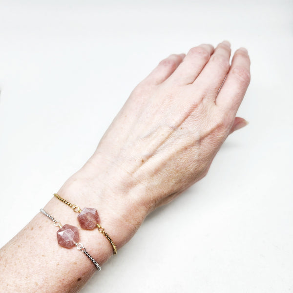 Sweet Joy Bracelet (Strawberry Quartz)