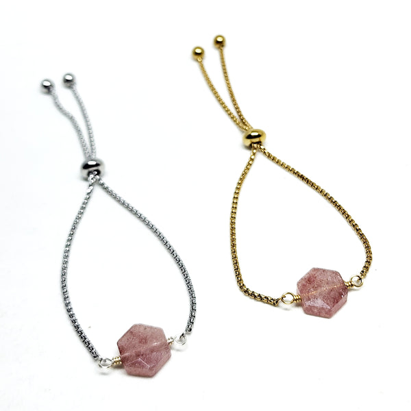 Sweet Joy Bracelet (Strawberry Quartz)