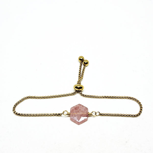 Sweet Joy Bracelet (Strawberry Quartz)