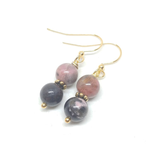 Rhodonite Dangles