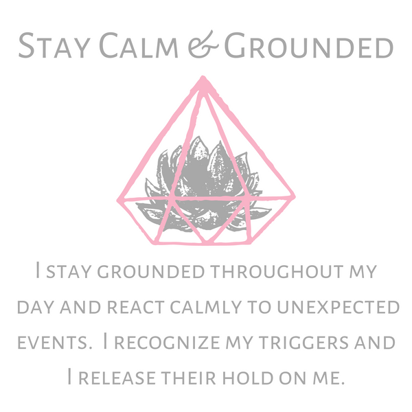 Stay Calm & Groundeded--Short Necklace