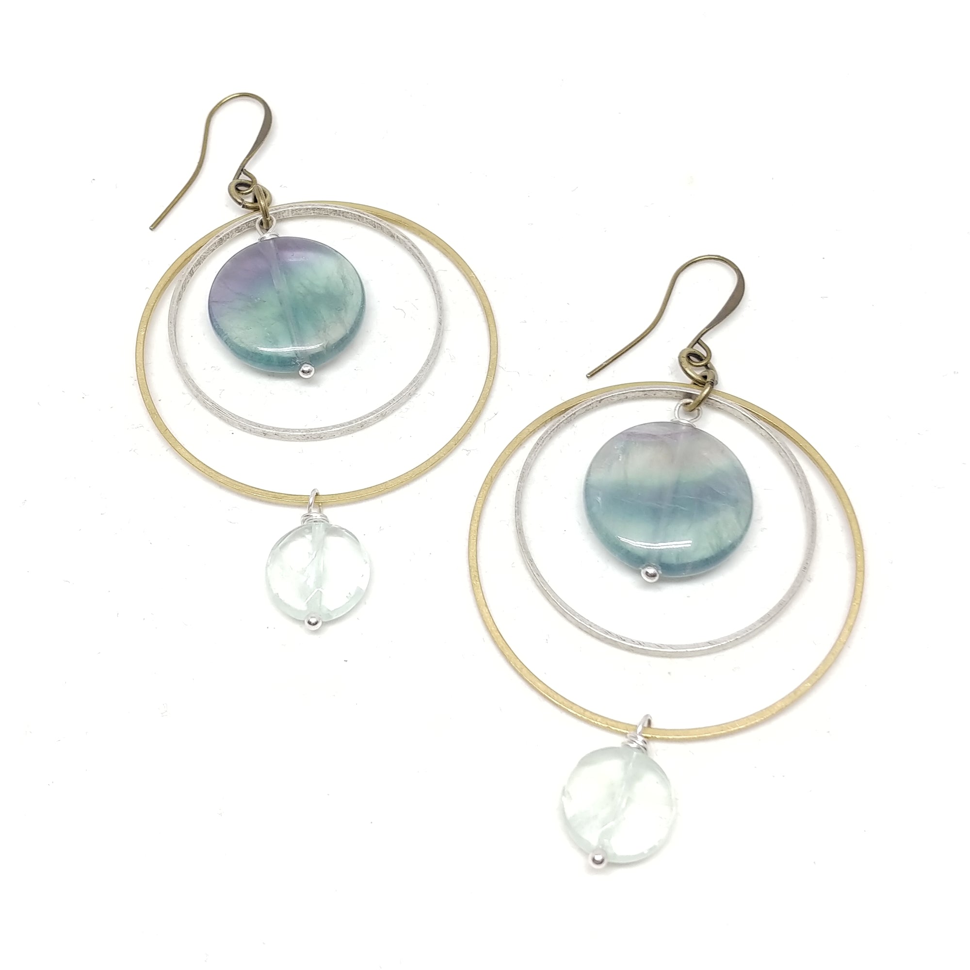 Flourite Mixed Metal Hoops, Mother's Day Citrus Perfume Gift Set
